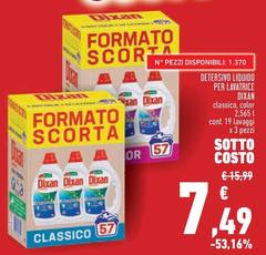 Dixan - Detersivo Liquido Per Lavatrice