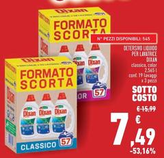 Dixan - Detersivo Liquido Per Lavatrice