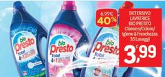 Bio Presto - Detersivo Lavatrice