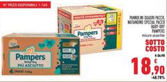Pampers - Pannolini Quadri Pacco, Mutandino Special Pacco Baby-Dry