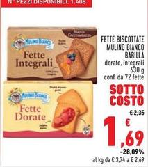 Barilla - Fette Biscottate Mulino Bianco