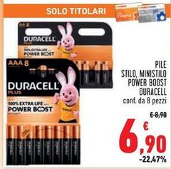 Duracell - Pile Stilo, Ministilo Power Boost