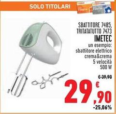 Imetec - Sbattitore 7485, Tritatatutto 7473