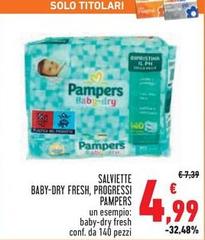Pampers - Salviette Baby-Dry Fresh, Progressi