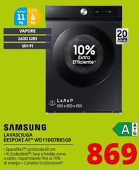 Samsung - Lavasciuga Bespoke AI™ WD11DB7B85GB 