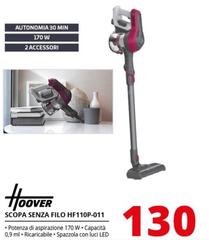 Hoover - Scopa Senza Filo HF110P-011