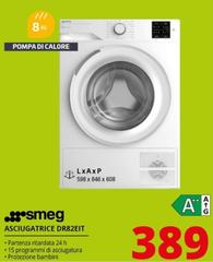 Smeg - Asciugatrice DR82EIT 