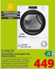Candy - Asciugatrice Slim Smart Pro CRO4H7A2TBE-S