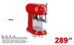Smeg - Macchina Da Caffè Espresso Manuale 50's Style – Rosso LUCIDO – ECF01RDEU
