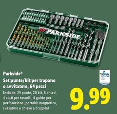 Parkside - Set Punte/Bit Per Trapano O Avvitatore, 64 Pezzi