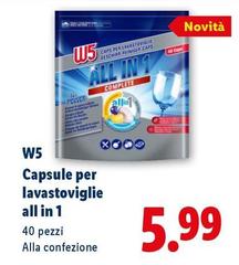 W5 - Capsule Per Lavastoviglie All In 1