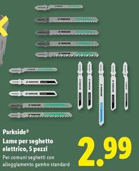 Parkside - Lame Per Seghetto Elettrico, 5 Pezzi