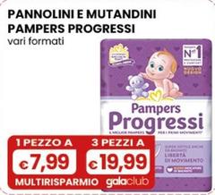 Pampers - Pannolini E Mutandini Progressi Vari Formati
