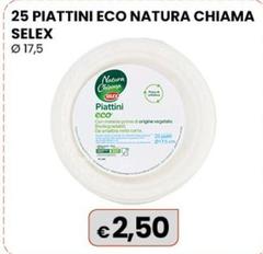 Selex - 25 Piattini Eco Natura Chiama Ø 17,5