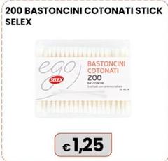 Selex - 200 Bastoncini Cotonati Stick 