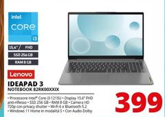 Lenovo - Ideapad 3 Notebook 82RK00XXIX 