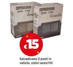 Salvadivano 3 Posti In Velluto, Colori Assortiti