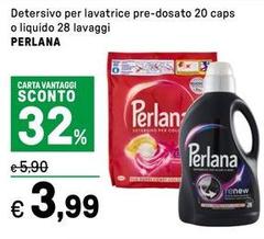 Perlana - Detersivo Per Lavatrice Pre-Dosato Caps O Liquido