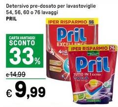 Pril - Detersivo Pre-Dosato Per Lavastoviglie
