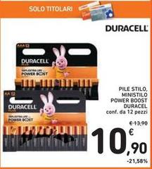 Duracell - Pile Stilo, Ministilo Power Boost
