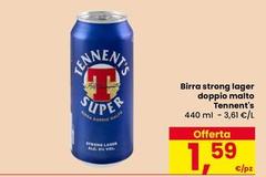 Tennent's - Birra Strong Lager Doppio Malto