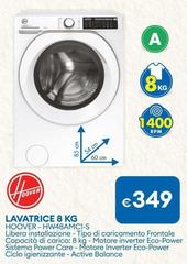 Hoover - Lavatrice 8 Kg HW48AMC1-S
