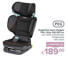 Peg Perego - Seggiolino Auto Viaggio Flex I-Size 100-150 Cm