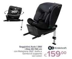 Kinderkraft - Seggiolino Auto I-360 I-Size 40-150 Cm