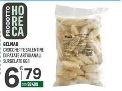 Gelmar Crocchette Salentine Di Patate Artigianali Surgelate