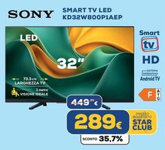 Sony - Smart Tv Led KD32W800Piaep