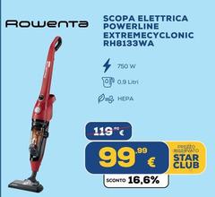 Rowenta - Scopa Elettrica Powerline Extremecyclonic RH8133WA