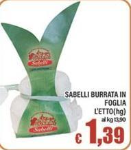 Sabelli -  Burrata In Foglia