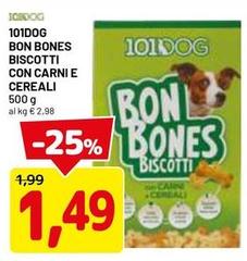 Cereal - 101dog Bon Bones Biscotti Con Carni E i