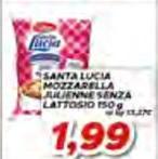Santa lucia - Santa Lucia Mozzarella Julienne Senza Lattosio