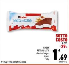 Kinder - Fetta Al Latte