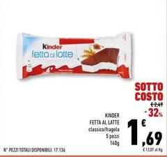 Kinder - Fetta Al Latte