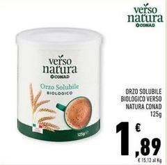 Conad - Orzo Solubile Biologico Verso Natura