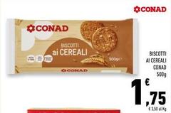 Conad - Biscotti Ai Cereali