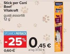 Vitakraft - Stick Per Cani Beef