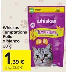 Whiskas - Temptations Pollo O Manzo