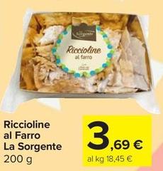 La sorgente - Riccioline Al Farro