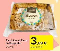 La sorgente - Riccioline Al Farro