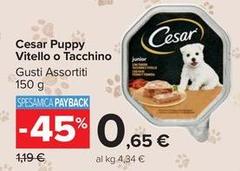 Cesar -  Puppy Vitello O Tacchino