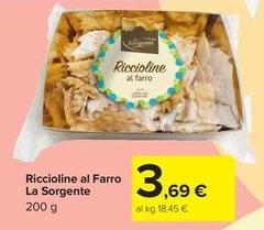 La sorgente - Riccioline Al Farro