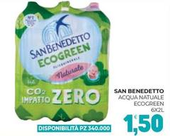 San Benedetto - Acqua Naturale Ecogreen