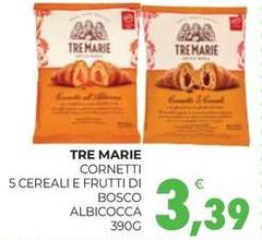 Tre Marie - Cornetti 5 Cereali E Frutti Di Bosco Albicocca