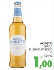 Moretti - Birra Filtrata Freddo