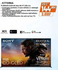Sony - K77XR8A TV Bravia Oled 4K Ultra HD 77