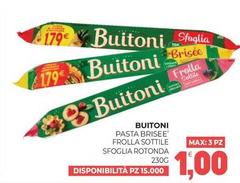 Buitoni - Pasta Brisee' Frolla Sottile Sfoglia Rotonda