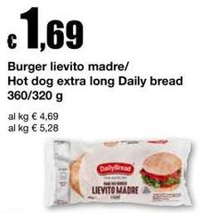 Daily bread - Burger Lievito Madre/Hot Dog Extra Long Daily Bread